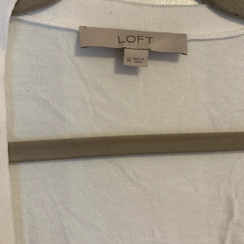 NWOT! Loft white cardigan - Picture 3 of 8